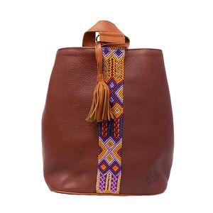Cristina Orozco Brown Leather Backpack